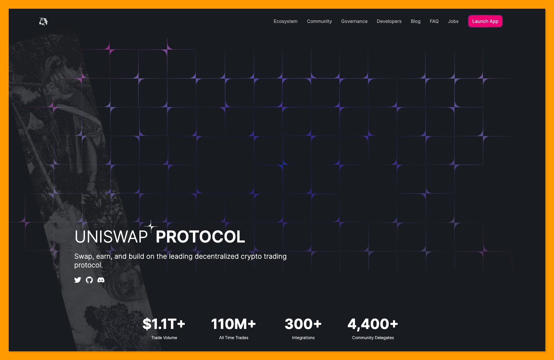 uniswap offical landing page